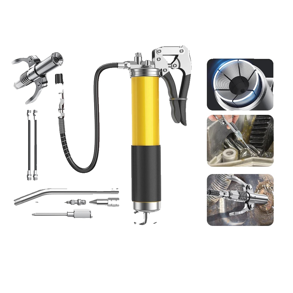 Fettpresse, Robuste Metallkonstruktion, 12,5 X 4 X 6 Zoll, Maximale Druck 8000 Psi, Geeignet Für Automobil- Und Maschinenanwendungen, Einschließlich