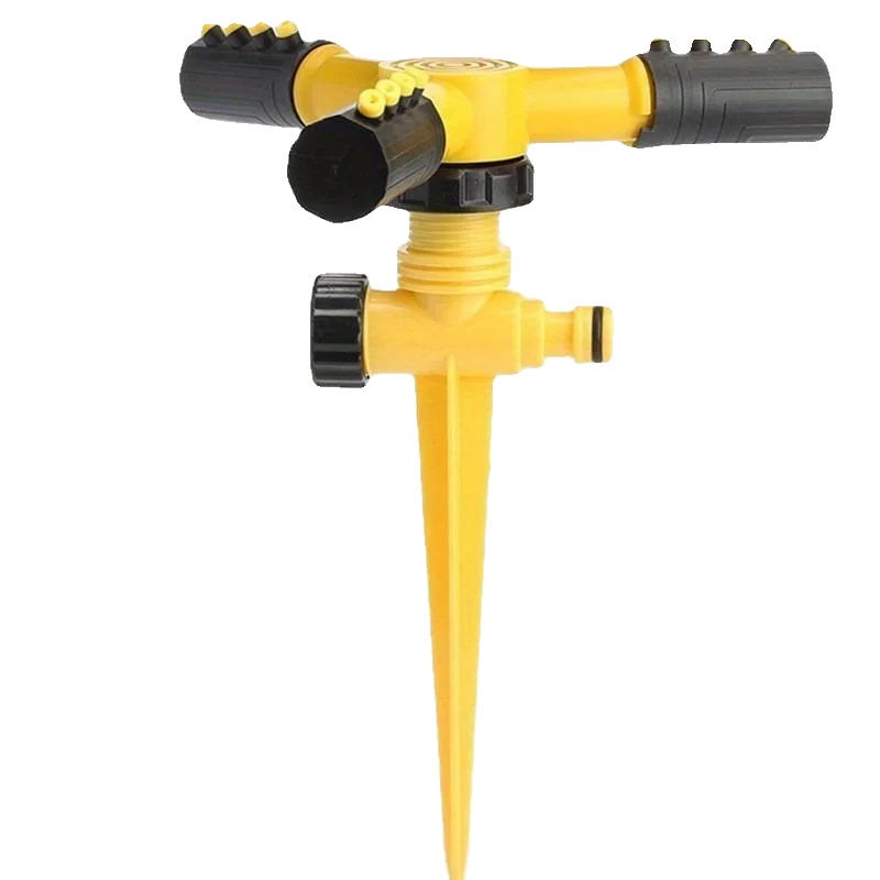 Sprinkler, 360-grad-abdeckung, Automatische Rotation, Gelb