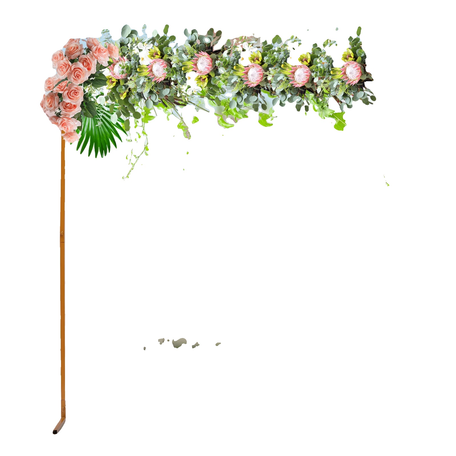 Gartenbogen, Langlebiges Design, Einfache Montage, Gelb, L