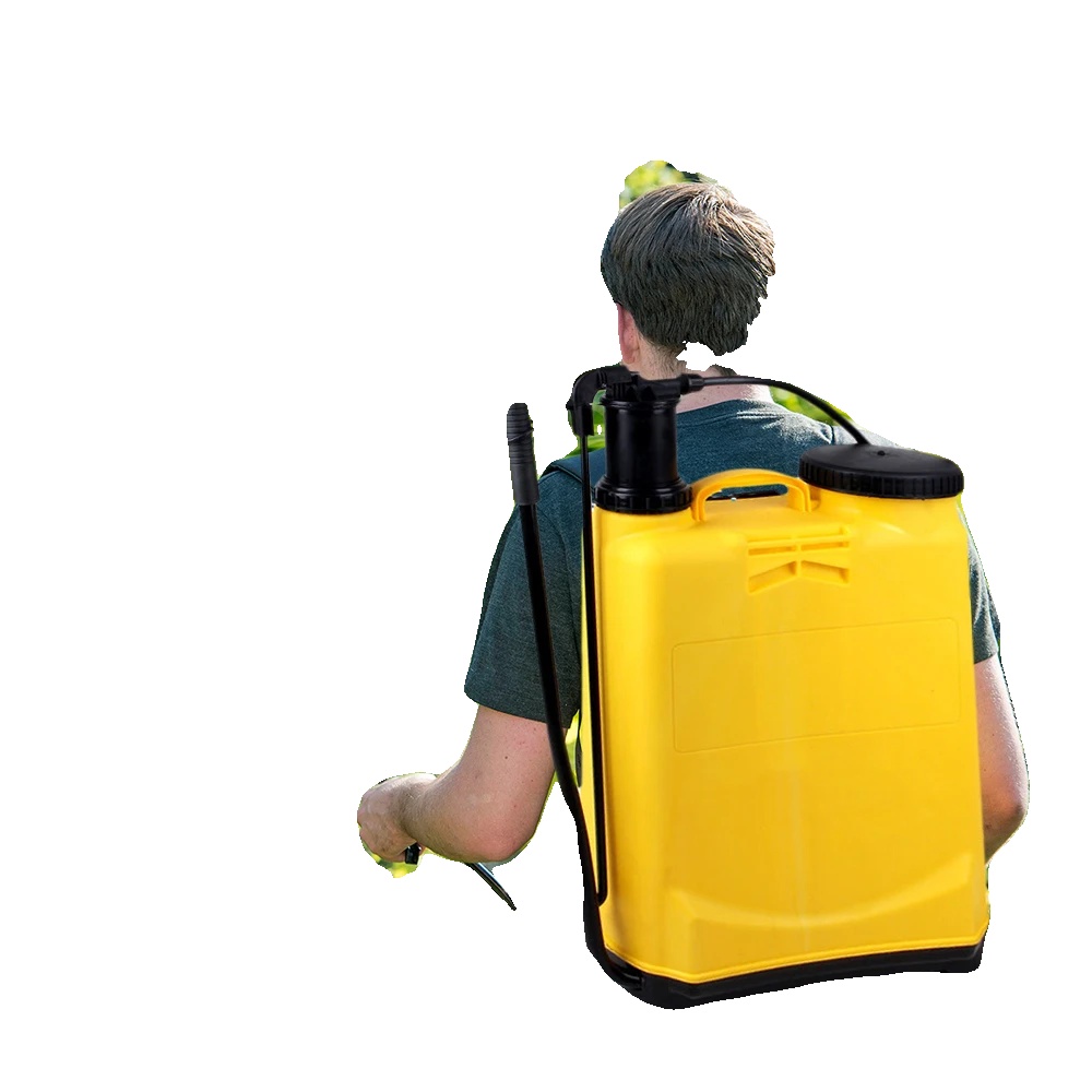Rucksack-spritze, Ergonomisches Design, Einstellbare Sprühkontrolle, Gelb