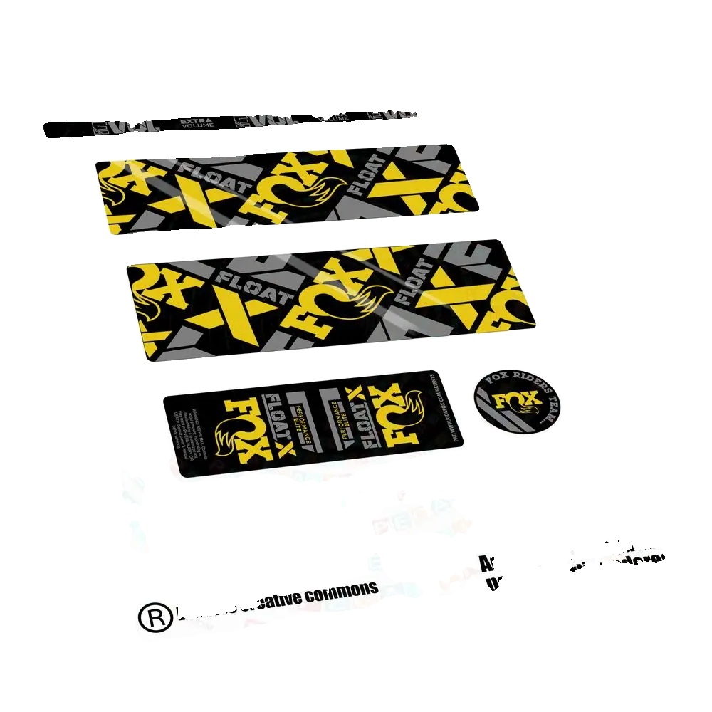 Aufkleber, Langlebiges Vinyl, Anpassbares Design, Gelb 023