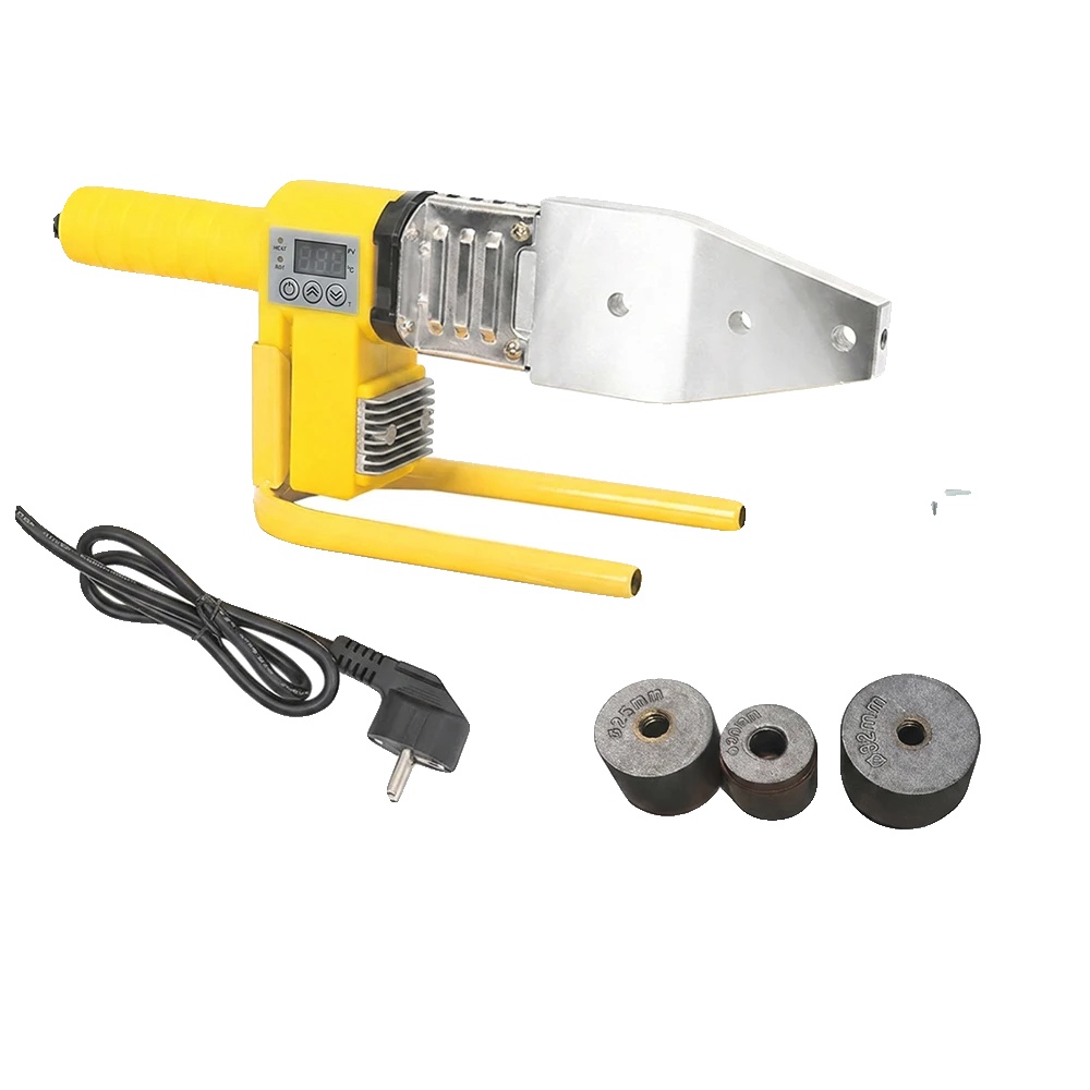 Kunststoffrohrschweißer, 800w Leistungsaufnahme, 16,8 X 10,9 X 8,6 Cm Abmessungen, Geeignet Für Ppr- Und Pe-rohre, Bis Zu 260°c Betriebstemperatur, 3