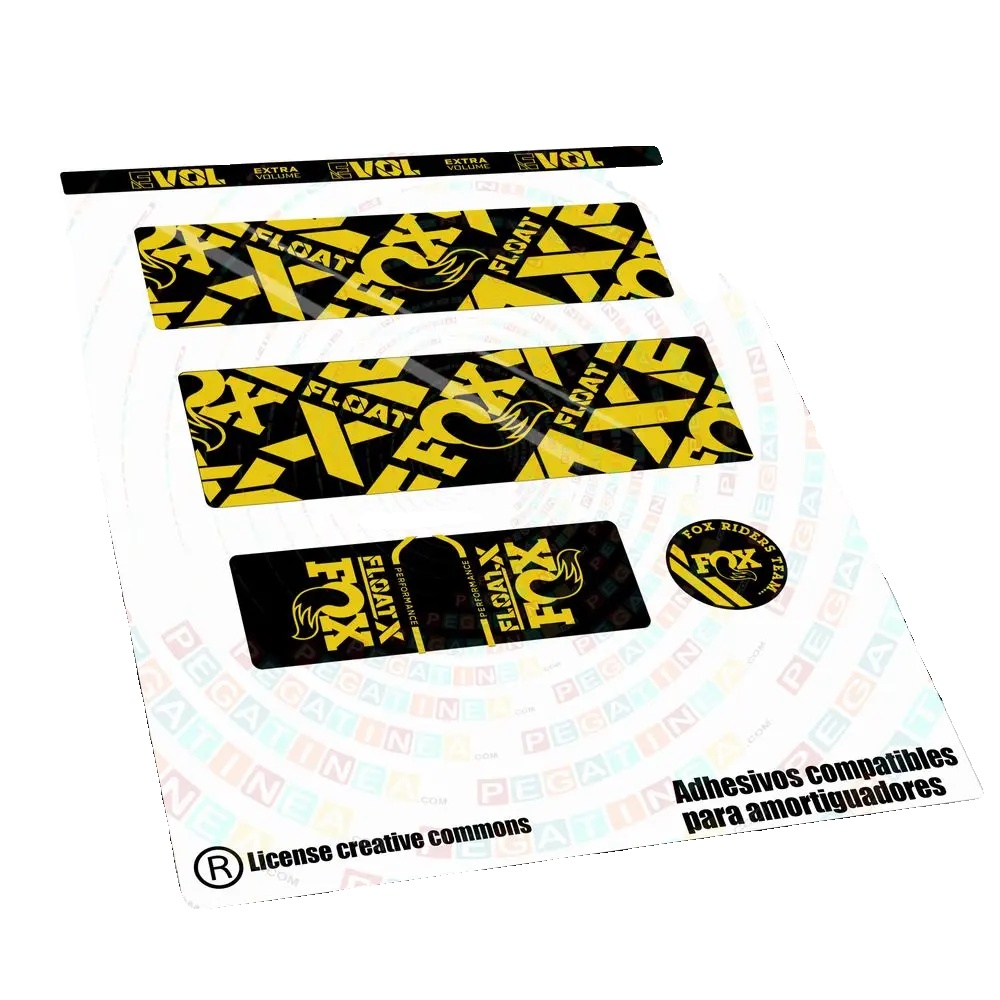 Aufkleber, Hochwertiges Vinyl, Individuelle Designs, Gelb 023