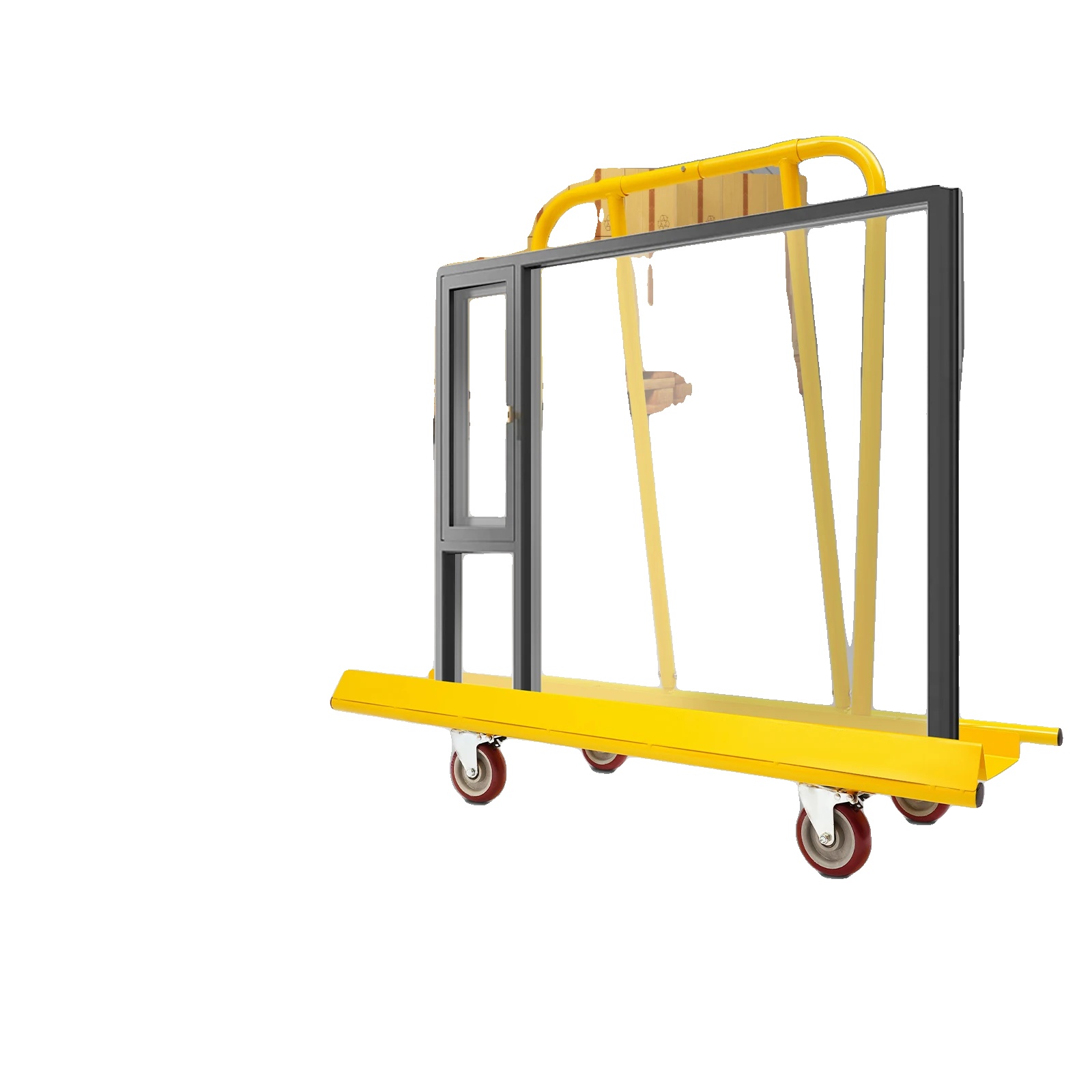 Panel Transport Dolly, Tragfähigkeit: 800 Kg, Abmessungen: 120 Cm X 80 Cm X 15 Cm, Radtyp: Gummi, Radanzahl: 4, Material: Stahlrahmen