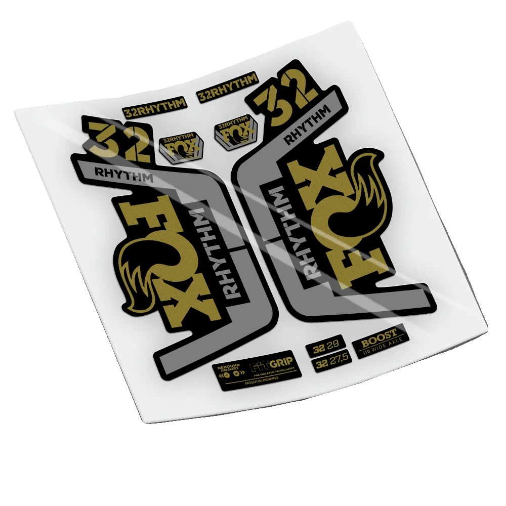 Fahrradaufkleber, Hochwertiges Vinyl, Individuelle Designs, Gold