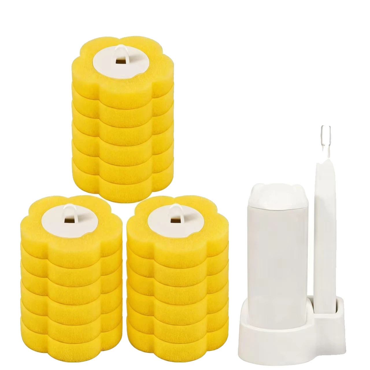 Toilettenbürste, Einweg-ersatzköpfe, Hygienischer Halter, 18pcs Und Bürste