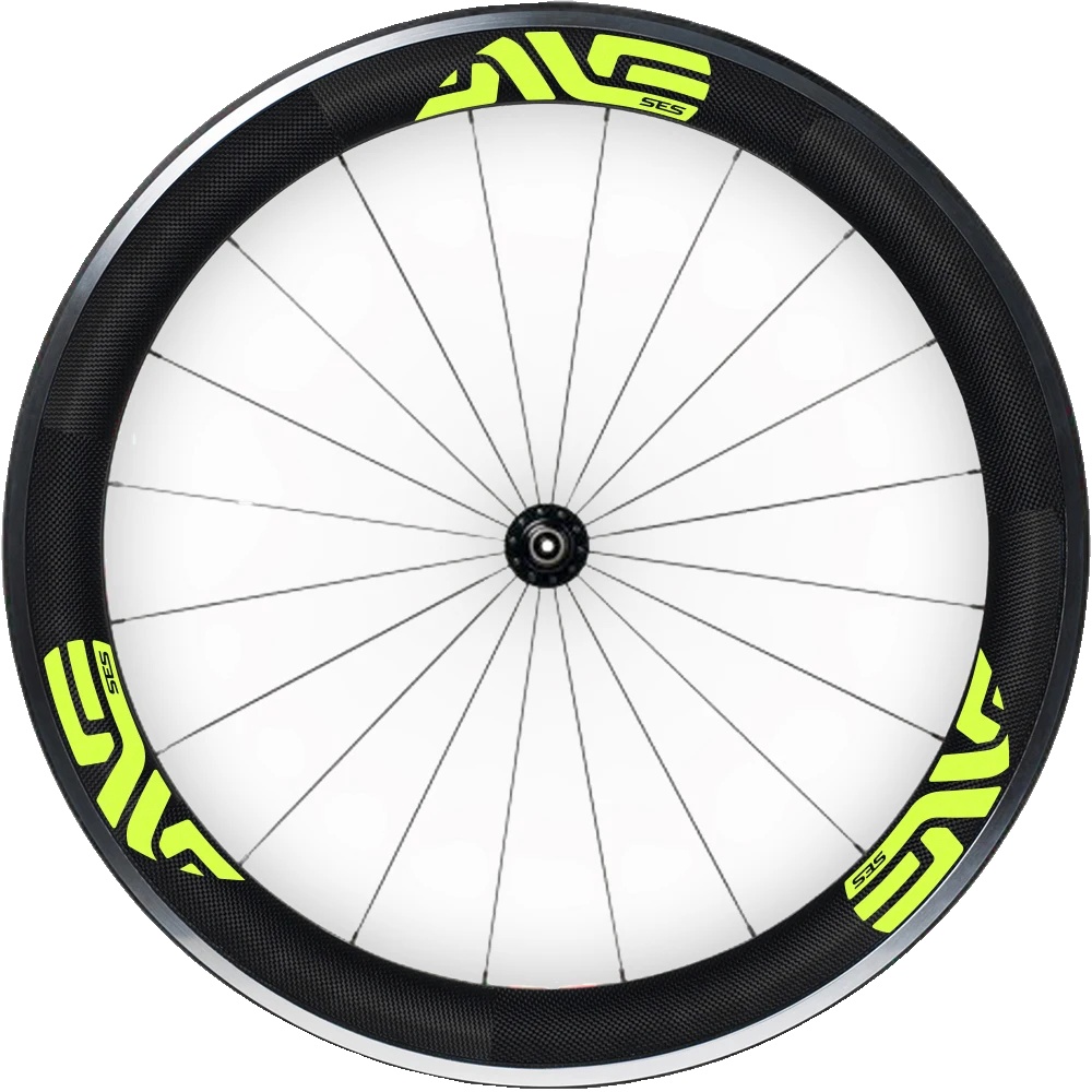 Fahrradreifenaufkleber, Hochwertiges Vinyl, Einfache Anwendung, Gelb Fluor