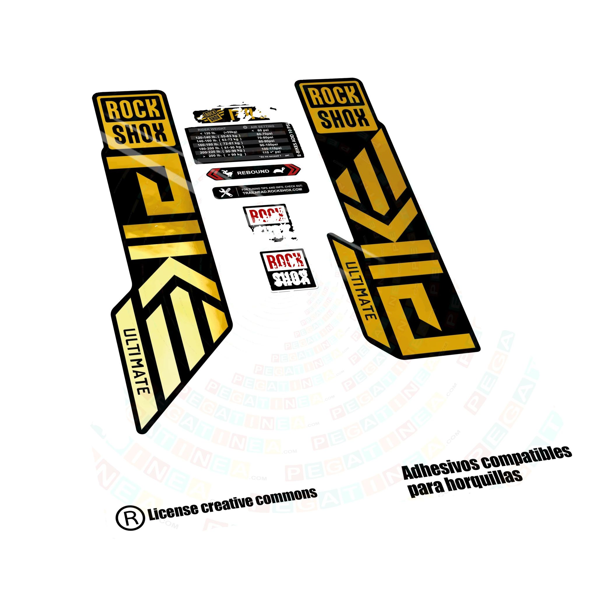 Aufkleber, Langlebiges Vinyl, Anpassbare Designs, Chromgold