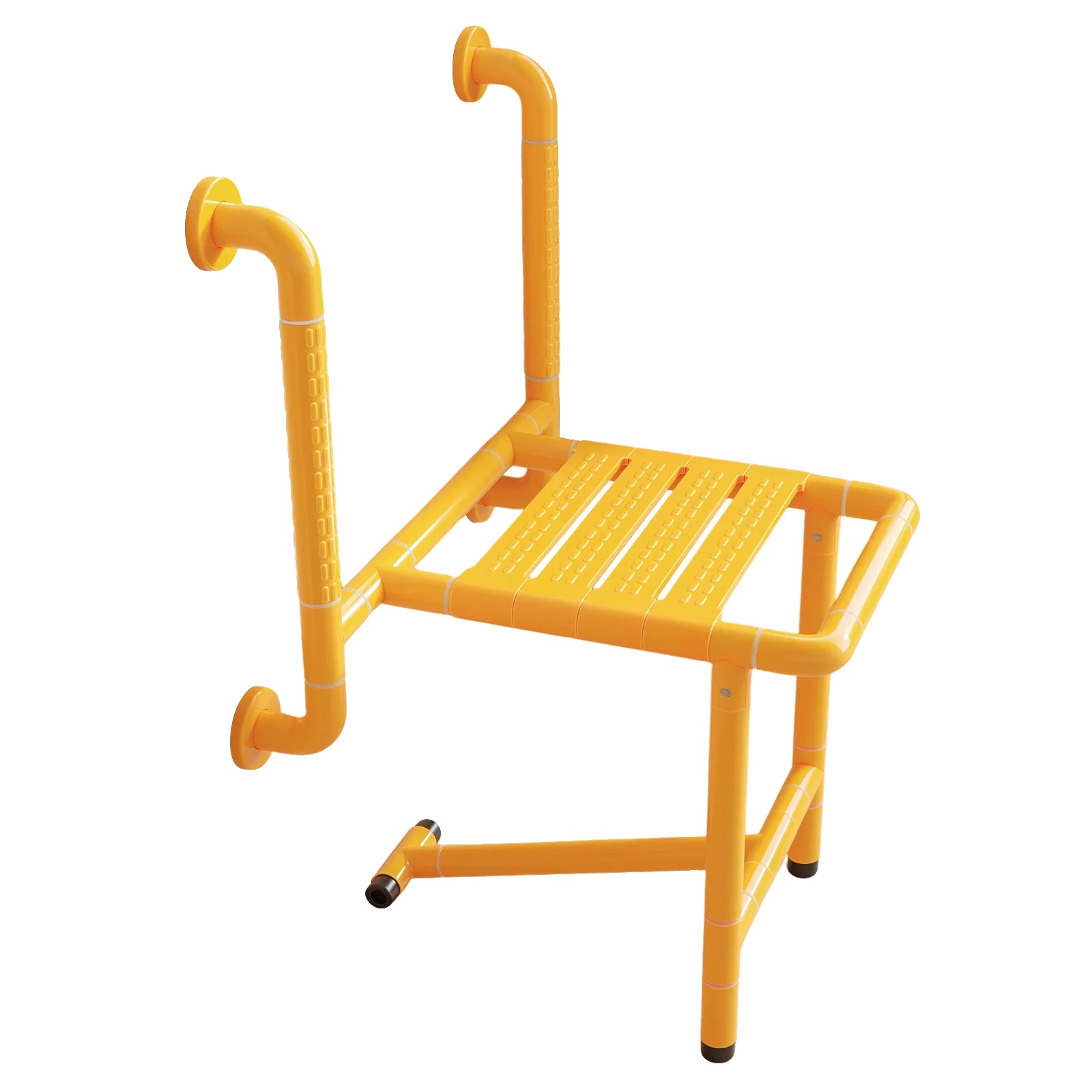 Duschstuhl, Faltbar, Wandmontiert, Hocker 2