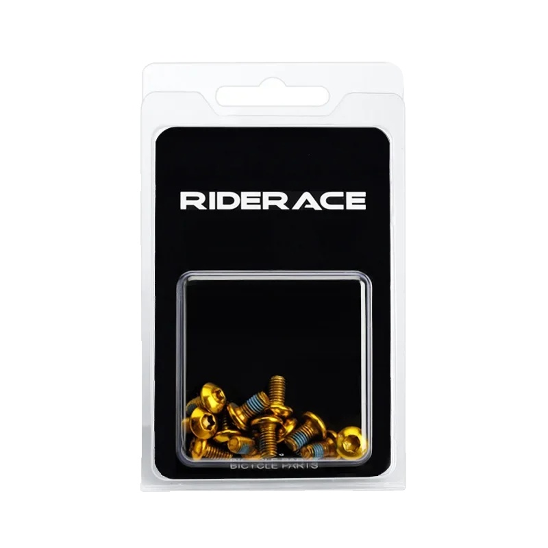 Bremsscheibenbolzen Für Fahrräder, Langlebiger Edelstahl, Torx T25 Design, Gold