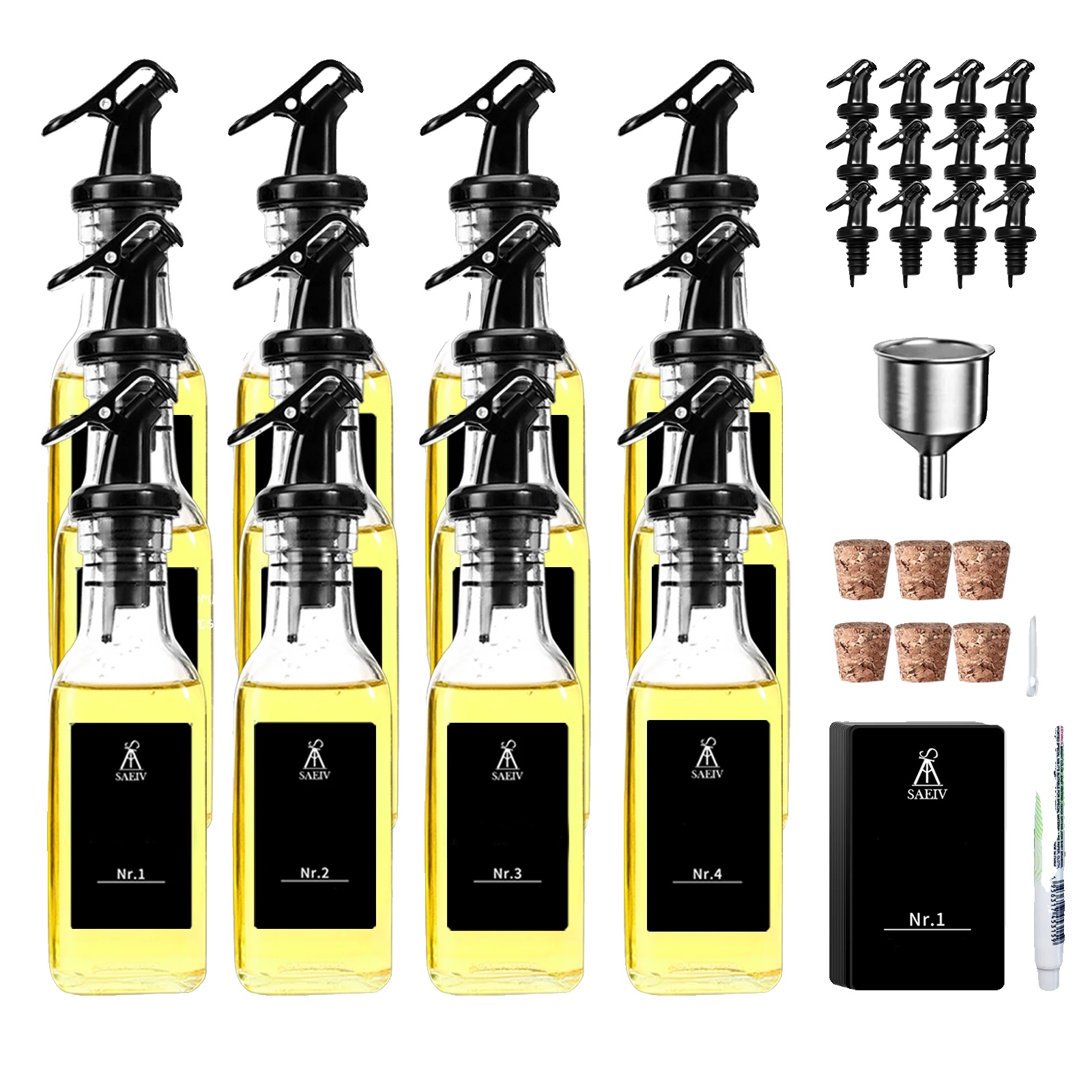Olivenölspender, Auslaufsicheres Design, Vielseitige Verwendungsmöglichkeiten, 12 Pcs