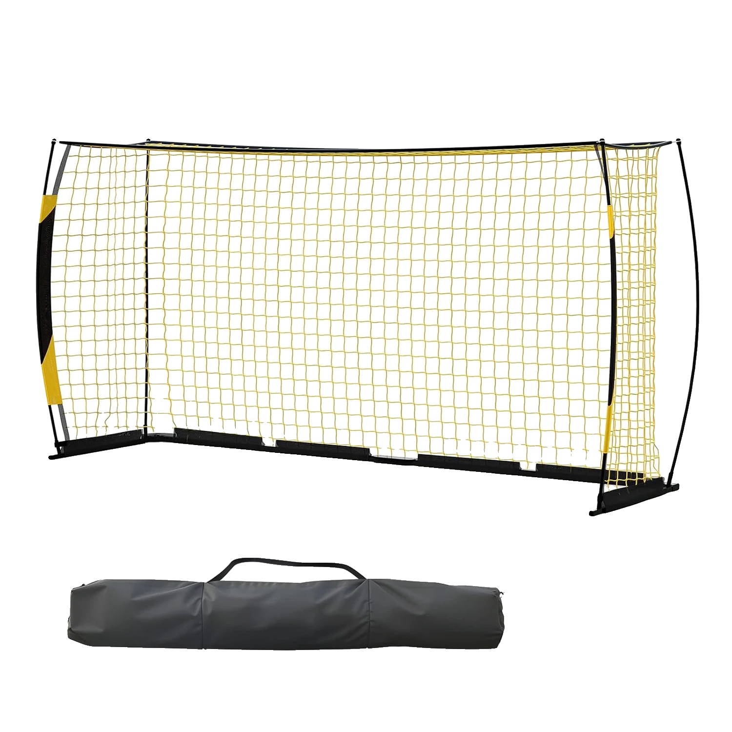 Fußballtor, Tragbares Design, Langlebiger Metallrahmen, Gelb