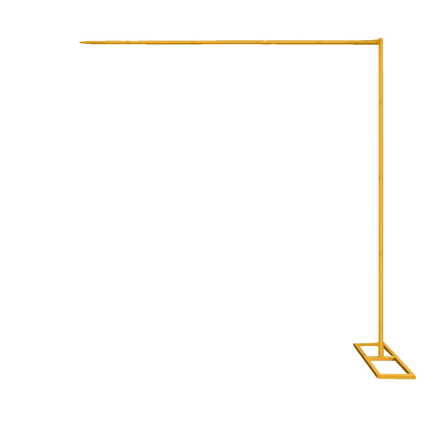 Arch-ständer, Robuster Metallrahmen, Werkzeugfreie Montage, Gold, 9.8ft
