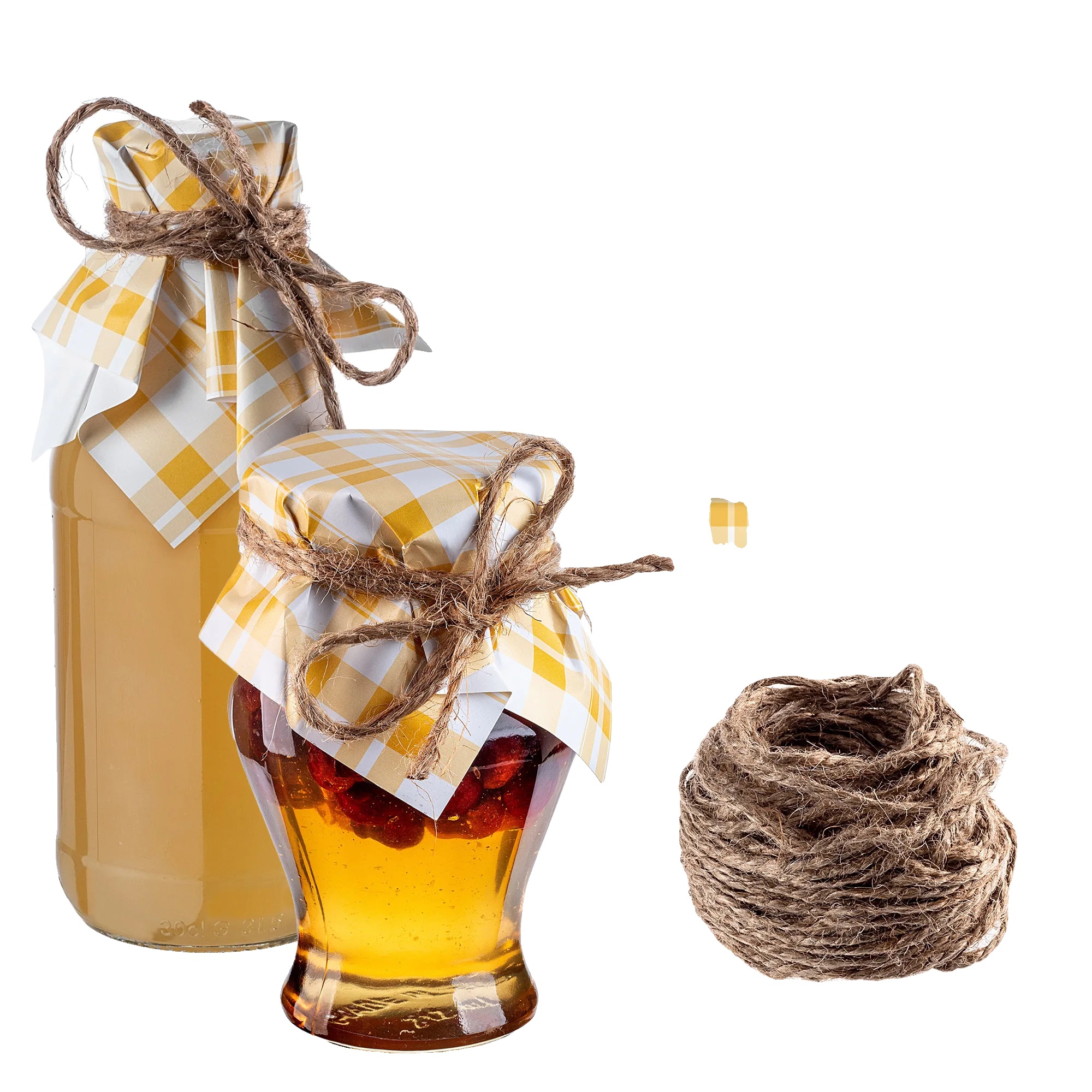 Glasdeckel, Dekoratives Design, Langlebiger Schutz, Gelb