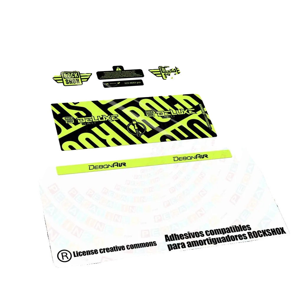 Stoßdämpfer-aufkleber, Langlebiges Vinyl, Anpassbare Farben, Gelb Fluor