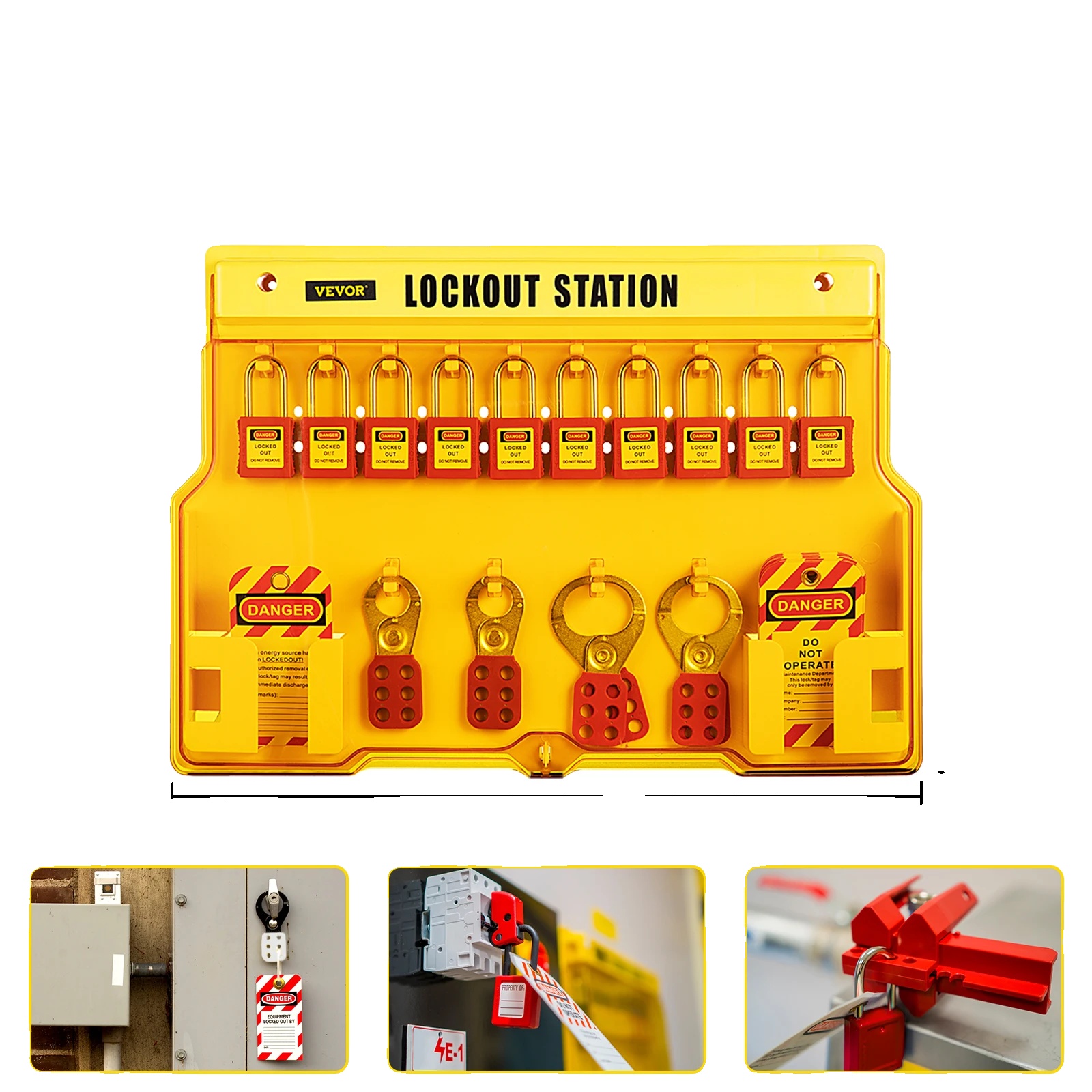 Lockout-tagout-set, U-förmiges Schloss, Umfassende Sicherheitslösung, 58 Pcs