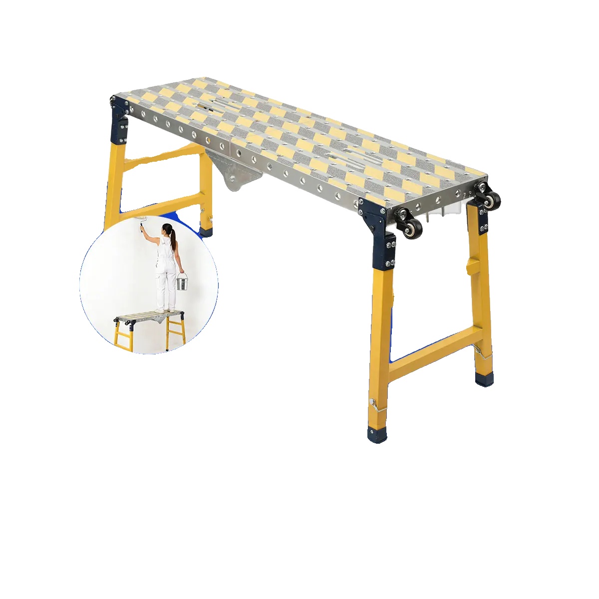 Faltbarer Pferdestuhl, Höhenverstellbar Bis Zu 90 Cm, Maximale Tragfähigkeit Von 500 Kg, Langlebige Legierungsstahlkonstruktion, Rutschfeste