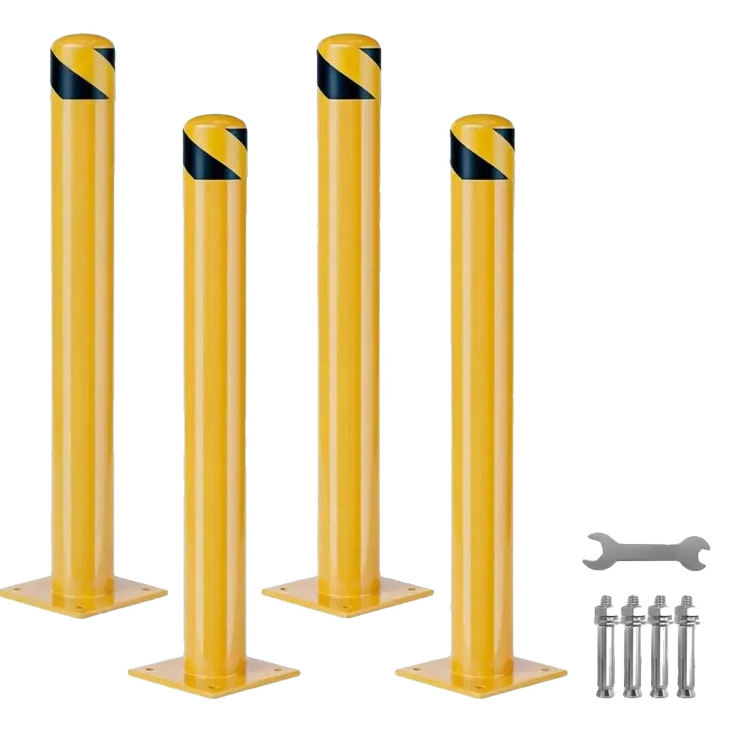 Sicherheitspoller, Schwerlaststahl, Abnehmbares Design, Gelb