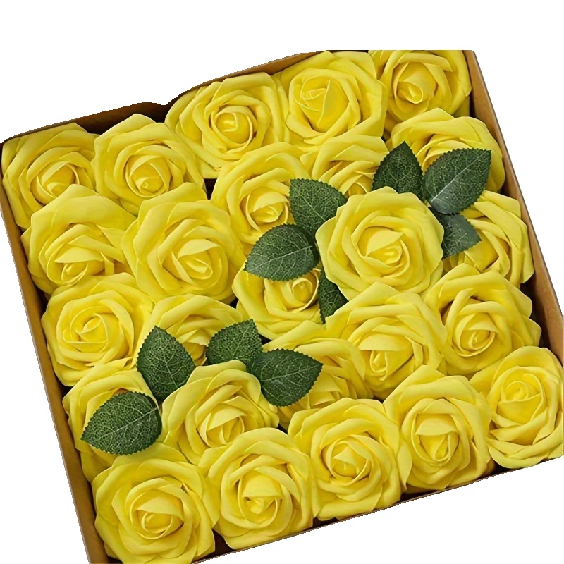 Künstliche Blumen, Vielseitig Für Veranstaltungen, Mit Integrierter Beleuchtung, Gelb
