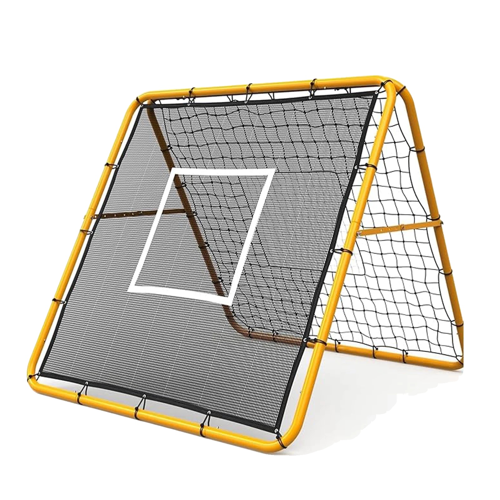 Fußball-rückprallnetz, 120 Cm Höhe, 120 Cm Breite, Hochfester Polyethylen, Verstellbare Leistung, Leichtes Design