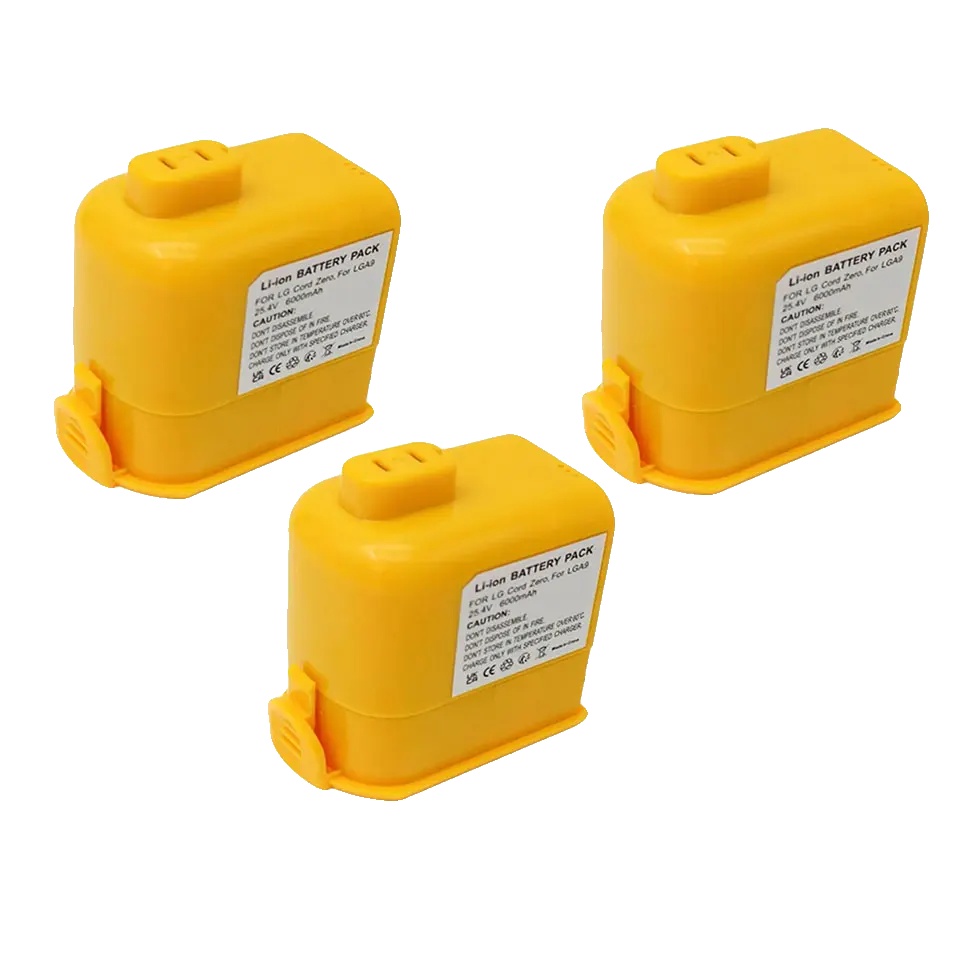 Ersatzbatterie Für Staubsauger, 6000mah Kapazität, Wiederverwendbar, Lga9-6.0ah-3pcs