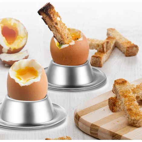 10-teiliger Eierbecherhalter – Eierbecher- Und Untertassenset Aus Edelstahl, 10-teiliger Besteckständer, Geeignet Für Hart- Und Weichgekochte Eier, Ideal Für Frühstück, Brunch Und Mehr.
