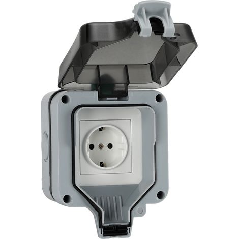 16a Einzel-außenwandschaltersteckdose Ip66 Wasserdicht Und Staubdicht Eu-steckergehäuse