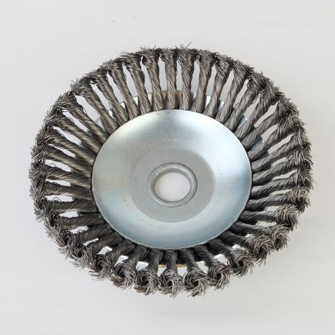 20 Cm Trimmerkopf Mit Geflochtenem Stahldraht – Robuste Stahldraht-unkrauttrennscheibe Für Freischneider (ideal Für Die Grünflächenpflege Und Rostentfernung)