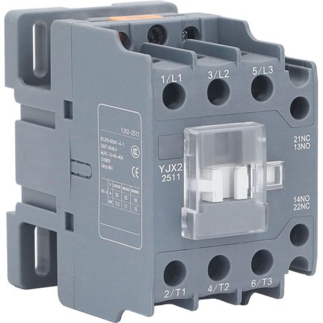 3-poliger Wechselstromschütz, Niederspannung 25 A, Din-schiene, Kondensatorkompressor Für Hlk-motor, 220 V