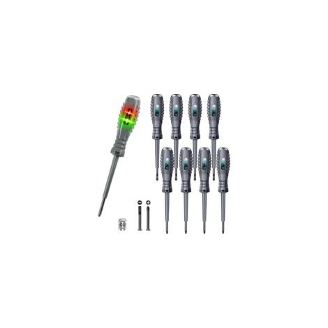 8-teiliges Spannungsprüfer-schraubendreher-set, 2-in-1-schraubendreher Mit Festem Drehmoment Und Magnetkopf, Elektrischer Schraubendreher-tester, Schraubendreher Mit Magnetkopf, Zum Prüfen Von Gleichs