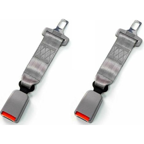 Auto-sicherheitsgurtverlängerungen, 2er-pack, Universell, Verstellbar, 23 Cm, Grau, 2 Stück