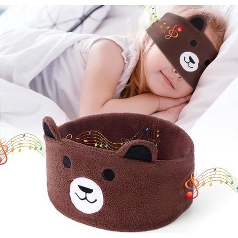 Bluetooth-schlafmaske – Sport-stirnband Zum Schlafen, Kopfhörer Mit Stereolautsprechern, Für Seitenschläfer, Musik, Laufen, Training, Reisen (grau)