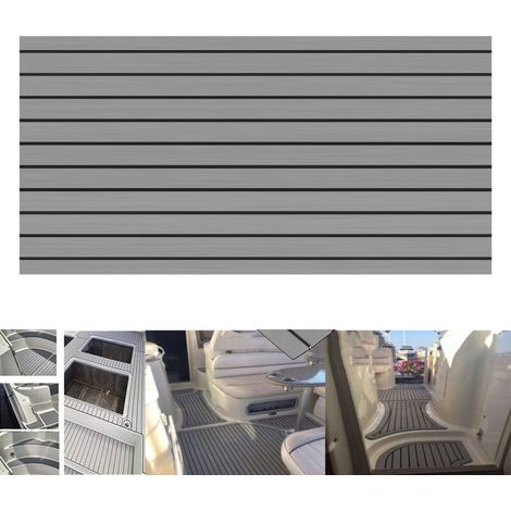Bootsbodenmatte Aus Eva-schaumstoff (240 X 90 Cm), Hergestellt Aus Synthetischem Teakholz Für Boote