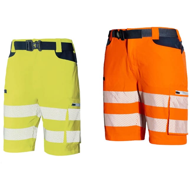 Issaline - Industrial Starter Hv Softshell Light Warnschutz-bermuda - M - Orange