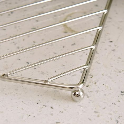 Dickwandiger Topfhalter Aus Edelstahl – Geeignet Für Tische Und Herdplatten – 2-teilig, Rund + Quadratisch, 18 Cm