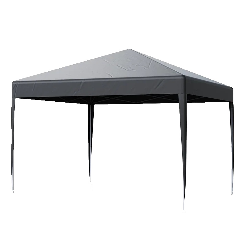 Pop-up Pavillon, Wasserdichtes Design, Einfache Montage, Grau 2x2m