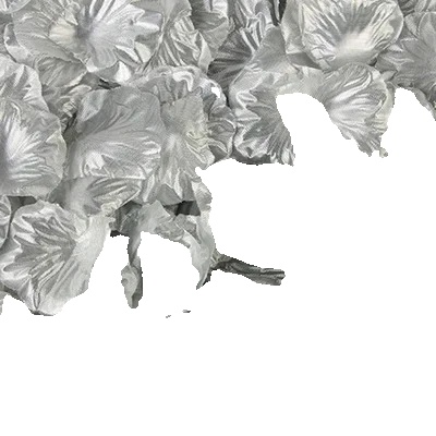 Künstliche Rosenblätter, Seidenstoff, Elegante Atmosphäre, Silber, 500pcs-a