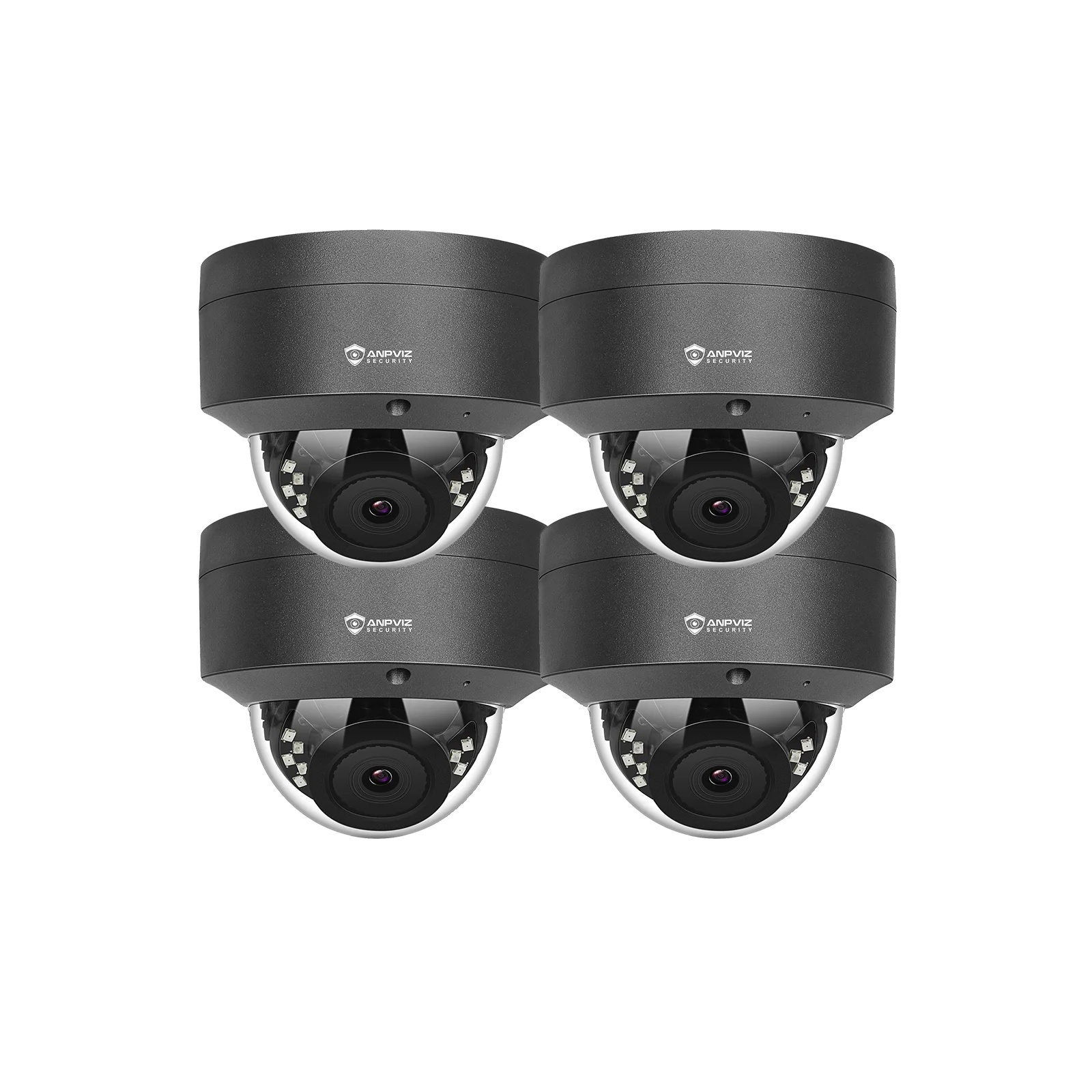 Ip-dome-kamera, 4mp Auflösung, Wetterfestes Design, 4pc 5mp Graue Farbe, 2,8mm-d
