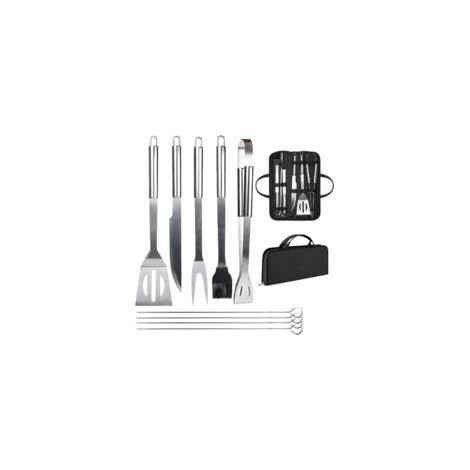 Grillbesteck-set, Professionelles Grillzubehör, Grillwerkzeug-set Mit Praktischer Tragetasche Für Männer, Geschenk (9-teilig)