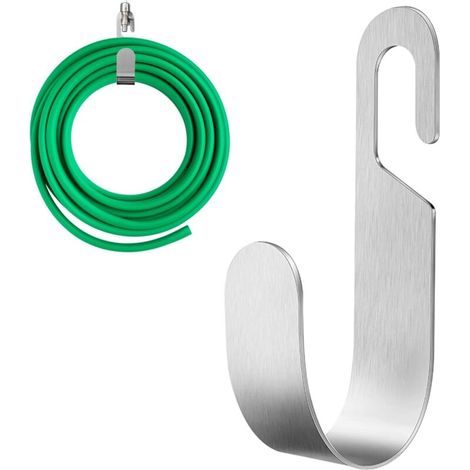 Hängender Gartenschlauchhalter – Hängendes Aufbewahrungsregal Für Gartenschläuche, Seile, Für Den Außenbereich (silber)