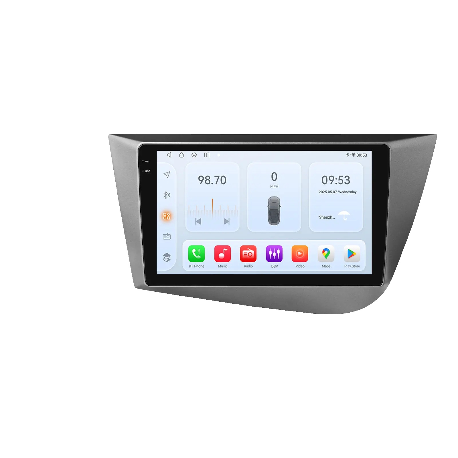 Autoradio, Displaygröße, Smartphone-kompatibilität, Kompatibel Mit Seat Leon Mk2 2005 - 2012 Kabellos, Qs4