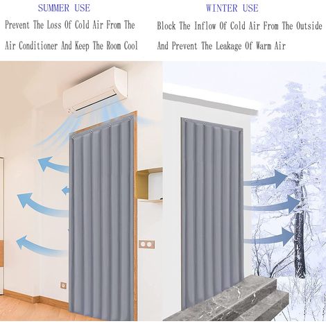 Isolierende, Verdunkelnde Und Schalldämmende Türvorhänge Winterdämmdecken Schalldicht, Wasserdicht Und Wärmeisolierend. Geeignet Für Wohnzimmer Und Terrassen Aus Oxford-gewebe.