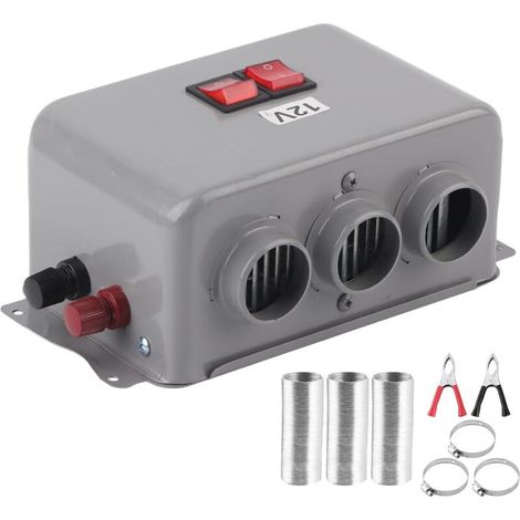 Kompakte 12v-autoheizung Mit 3 Löchern, 600–800 W, Schnelles Aufheizen, Wärmend, Frostfrei, Entfeuchtend, Geräuscharm
