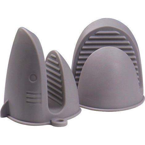 Küchenhandschuhe Aus Silikon, Hitzebeständig, Rutschfest, Wasserdicht, Mini-küchenhandschuhe, Perfekt Zum Kochen, Backen Und Grillen (grau)