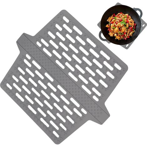 Küchenmatte Aus Silikon, Abtropfmatte Aus Stoff, Hitzebeständige Küchenmatte, Multifunktionale, Rutschfeste Abtropfmatte Für Spüle Und Esstisch, 32,2 X 27,2 Cm
