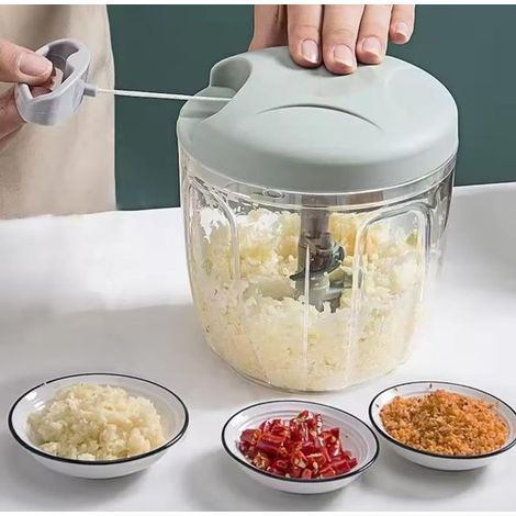 Manueller Fleischwolf – Gemüseschneider – Manueller Draht-gemüsezerkleinerer – Zwiebelschneider Für Gemüse Und Obst – 900 Ml Fassungsvermögen – Manueller Fleischwolf