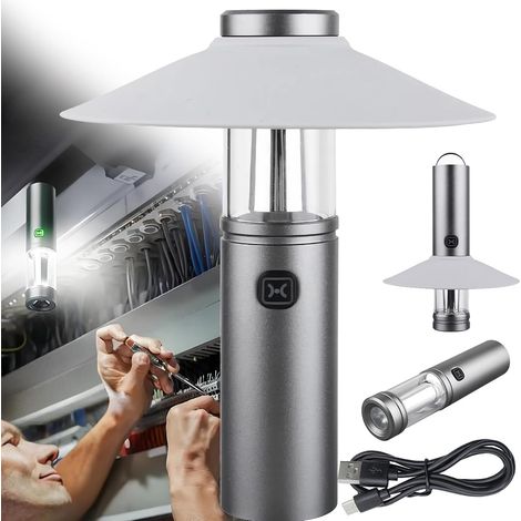 Mini-led-campinglampe Mit Akku – Warmes Licht – Ideal Für Camping, Wandern, Notfälle Und Hurrikane