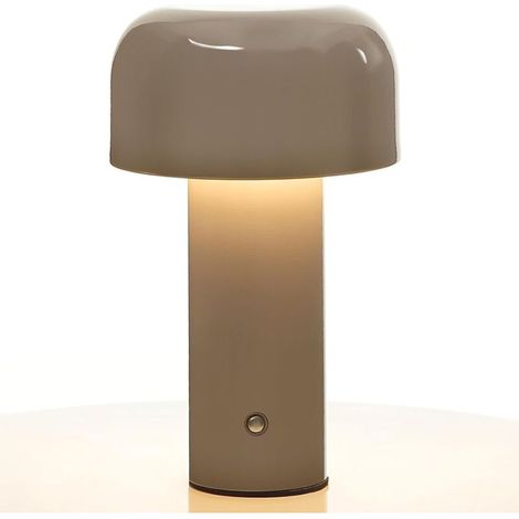 Moderne Dreifarbige Pilz-tischleuchte – Touch-schalter, Ideal Für Schlafzimmer, Wohnzimmer Usw. – 1 Stück, Grau