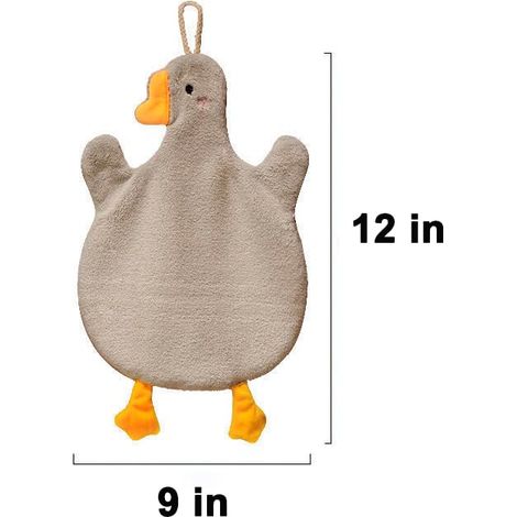 Niedliche, Gänseförmige Handtücher Aus Korallenvlies-mikrofaser, Saugfähig Und Schnelltrocknend, 2er-set, Ideal Für Küche, Bad Und Schlafzimmer.