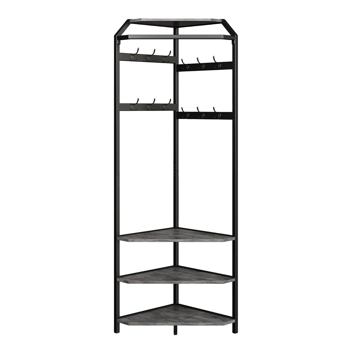 Garderobe, Eckdesign, Sitzbank Mit Stauraum, Grau